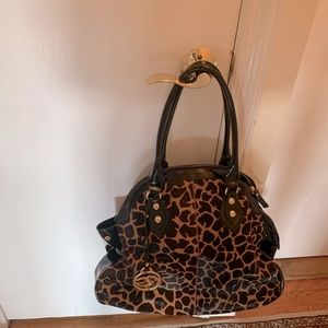Roberta Gandola Leopard Print Calf Hair bag